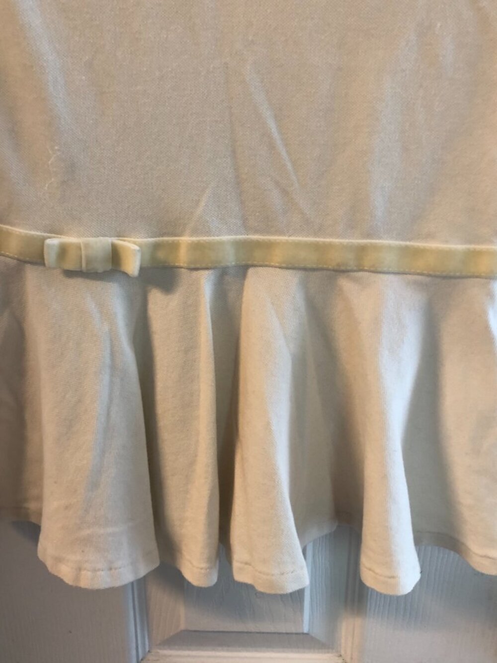 Polo Ralph Lauren Girls White Dress Short Sleeves Size 5 - Picture 3 of 4